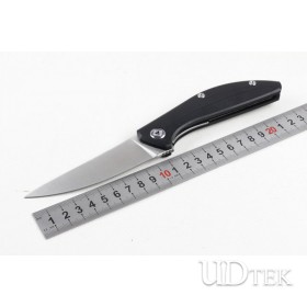 Orange/black Bear Head Guardian D2 blade outdoor camping folding knife UD4051491
